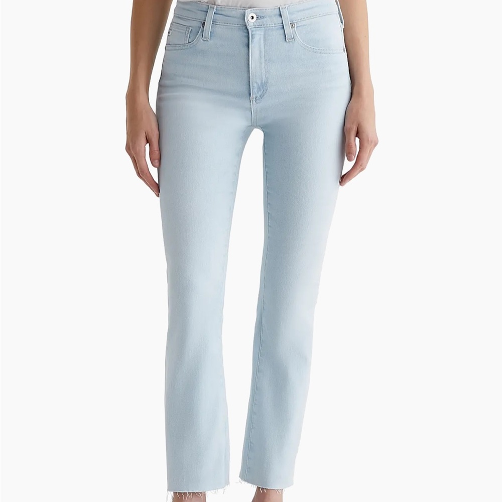 AG Farrah boot crop light washed jeans